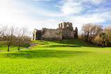 Oystermouth Castle, Mumbles. Swansea, Wales, United Kingdom