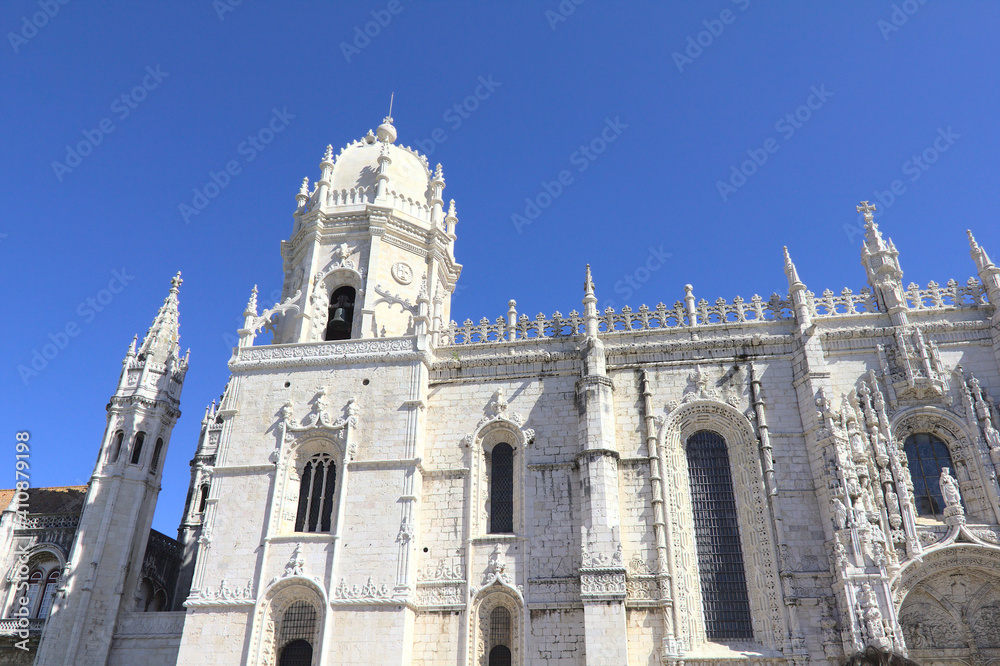 The Jeronimos Monastery and the Church of Santa Maria in Belem, Lisbon, Portugal