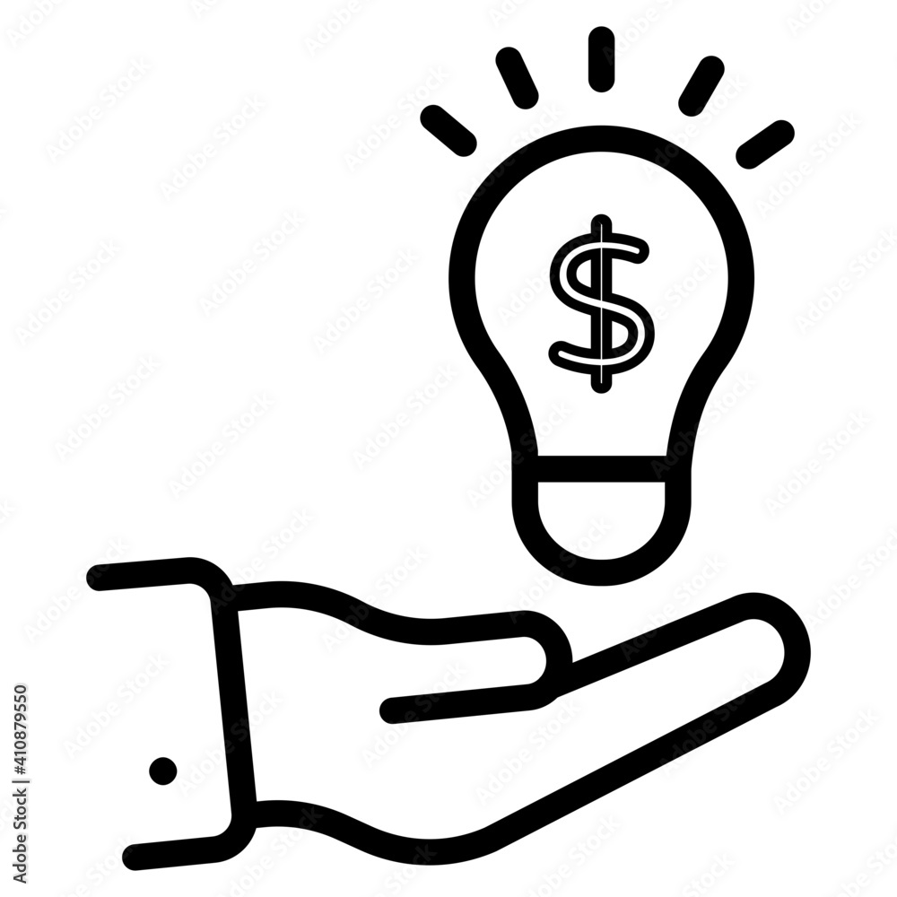 Offer idea icon in editable design Offer idea icon in editable design