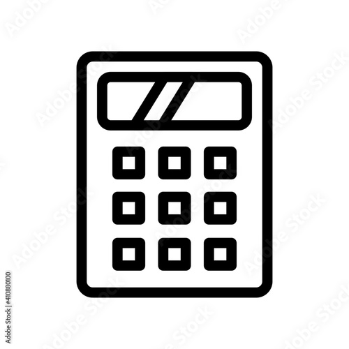 An icon design of number cruncher device, calculator icon
