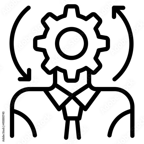 A trendy vector design of administrator icon