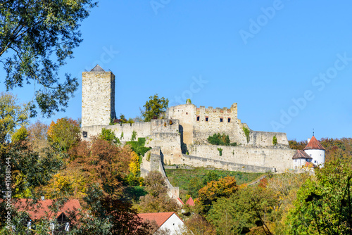 Die alte Burg von Pappenheim im Naturpark Altmühltal