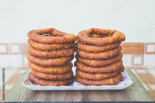 Selroti, Famous Nepali Style Sweet Bread,Nepali food photo