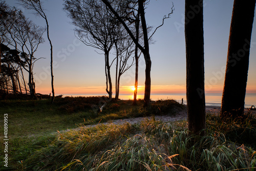 Lichtstimmung am Abend am Darßer Weststrand, Nationalpark Vorpommersche Boddenlandschaft, Mecklenburg Vorpommern, Deutschland photo