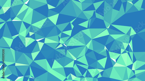 Abstract Green Triangle Background. Colorful gradient mosaic backdrop. Geometric background for design. Hipster triangular background. Seamless Polygonal Brilliant Pattern. EPS10 Vector