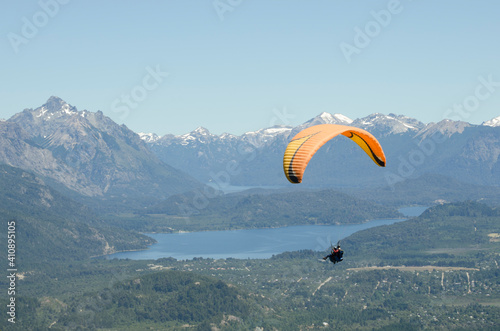 paragliding for two with instructor over bariloche