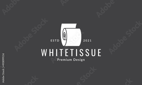 roll tissue paper white logo vector icon symbol graphic design illustration