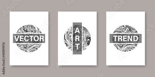 Abstract frames. Marble Texture. Abstract elements. Fluid art. Wall decoration, as postcard or brochure design. Vector illustration