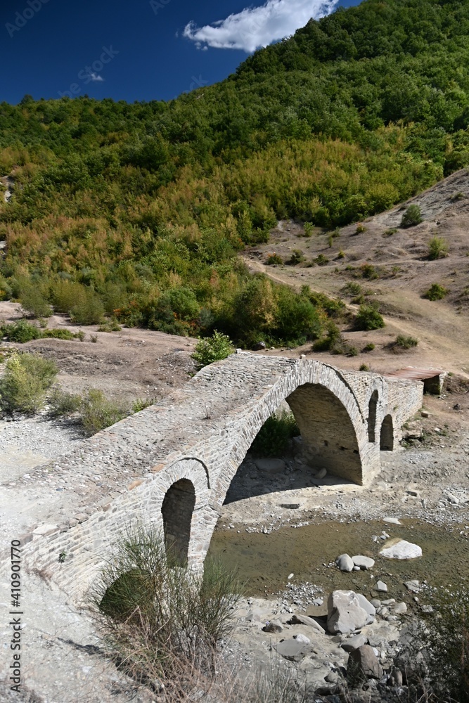 
Stone bridge on the river Osum in Albania