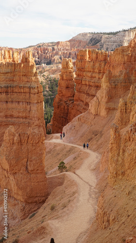 Sandstone rock pillars of Bryce Canyon National Park in Utah, USA. 