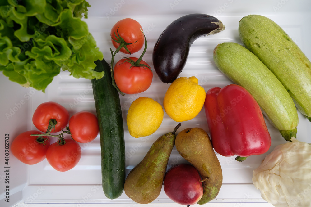 Healthy and colorful diet meal, top view Healthy and colorful diet meal, top view