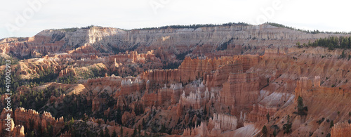 Sandstone rock pillars of Bryce Canyon National Park in Utah, USA. 