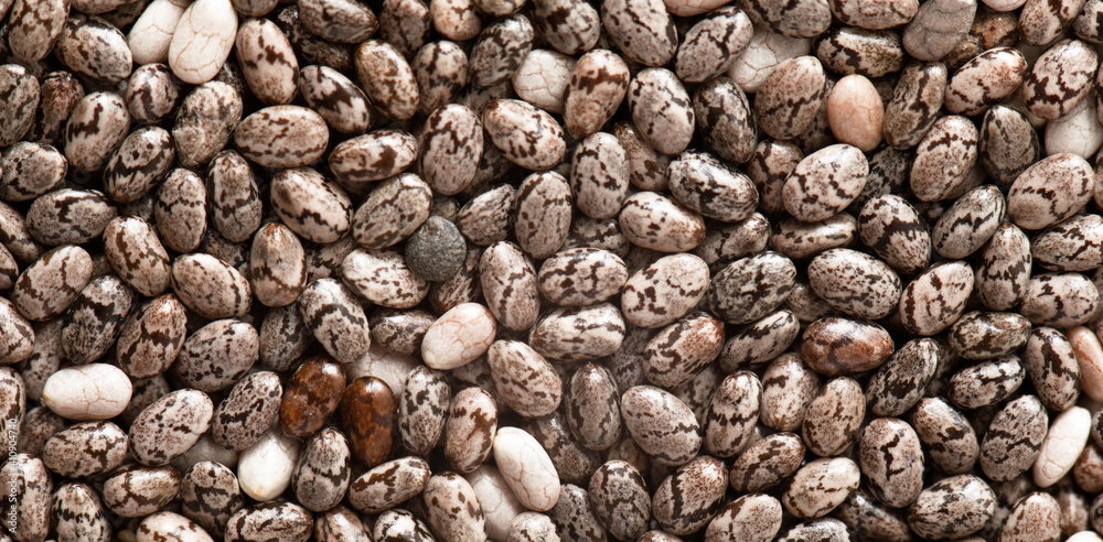 Chia seeds, a source of omega 3 acids. Texture. Chia seeds, a source of omega 3 acids. Texture.