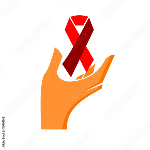 grieving symbol on a hand