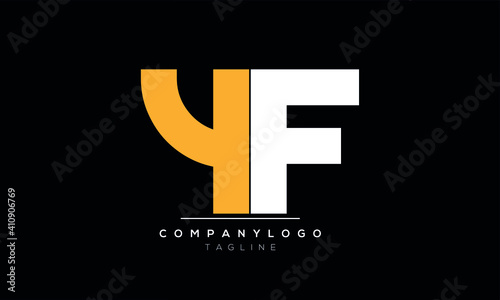 Abstract Letter Initial YF or FY,F and Y Vector Logo Design Template photo