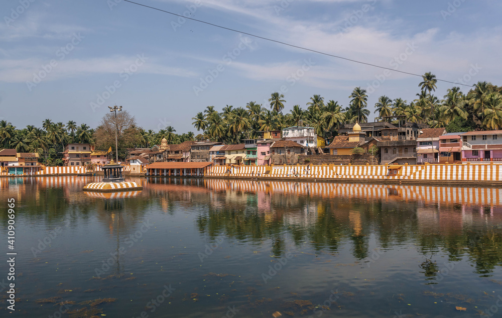 The sacred reservoir of Kochi tirtha, a thousand springs, man-made in Gokarna