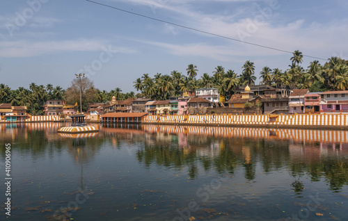 The sacred reservoir of Kochi tirtha, a thousand springs, man-made in Gokarna photo