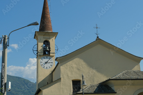 La chiesa di San Martino a Pianello del Lario in provincia di Como, Lombardia, Italia. photo