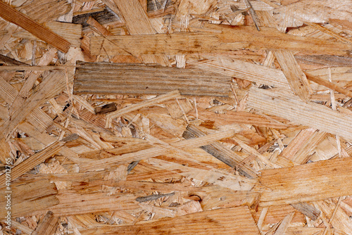 texture of wooden OSB board in the detail