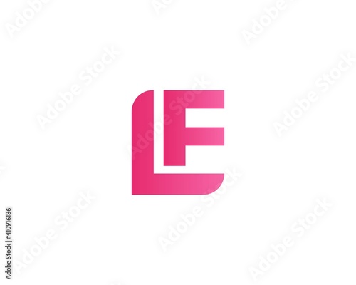 lf fl letter logo design vector template photo