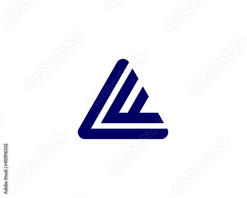 lf fl letter logo design vector template