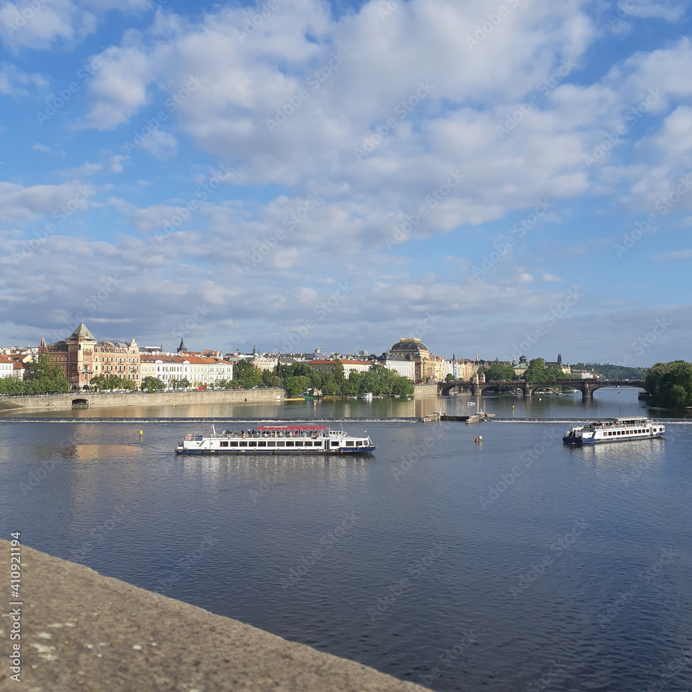 Obraz premium Street architecture in Prague, Czech Republic.