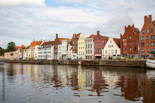 Häuserzeile am Lübecker Hafen
