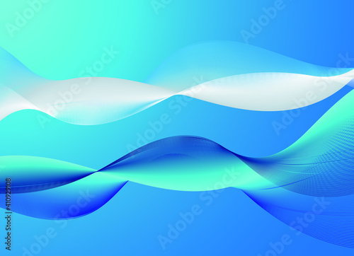 Bild auf Leinwand abstract blue wavvy background