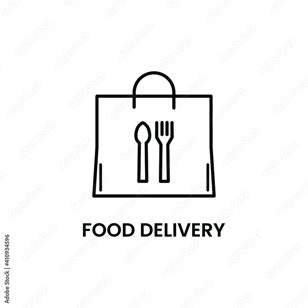 express food delivery icon label sign design vector