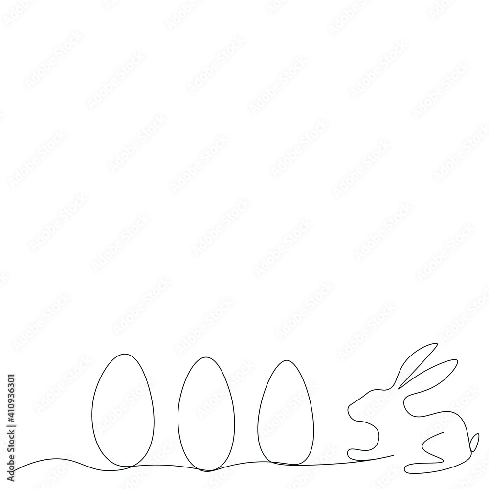 Easter egg and bunny background, vector illustration Easter egg and bunny background, vector illustration