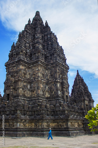 Prambanan is a Hindu temple dedicated to the Trimurti: the Creator (Brahma), the 
Preserver (Vishnu) and the Destroyer (Shiva), Yogyakarta, Java island, Indonesia