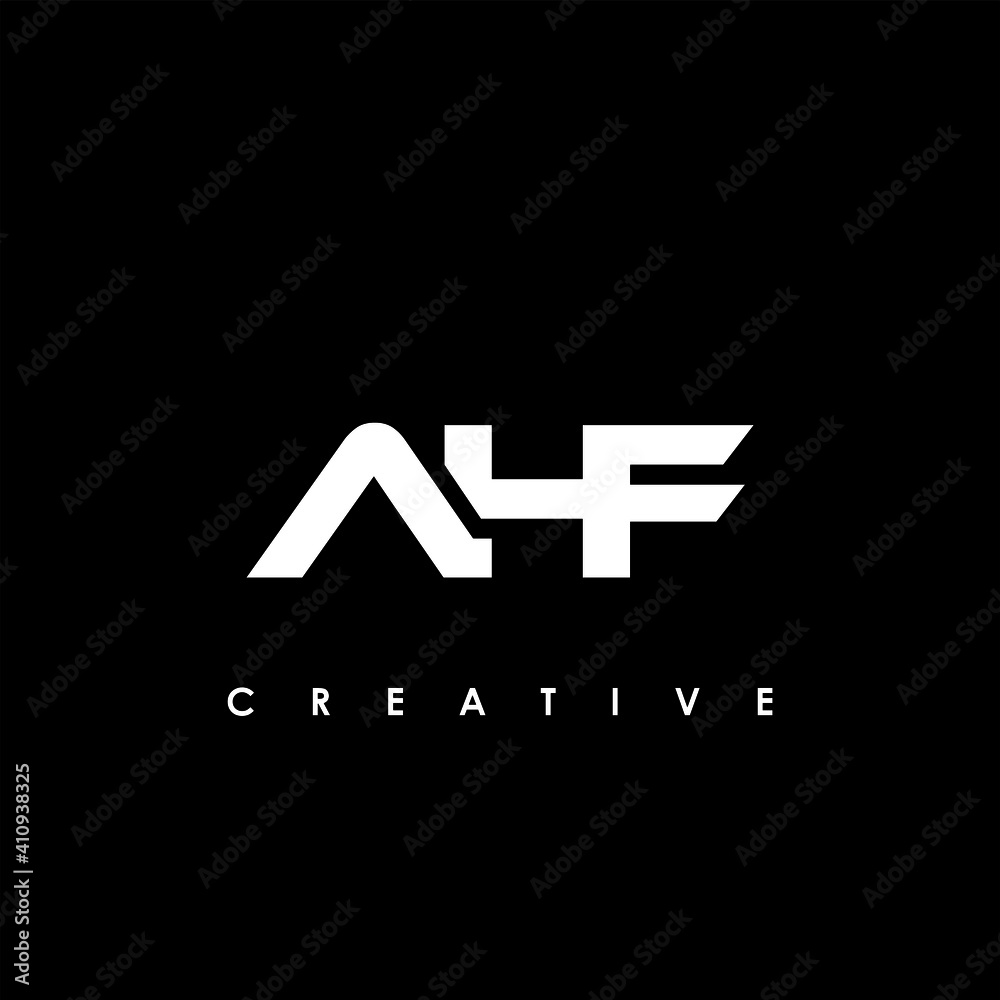 AHF Letter Initial Logo Design Template Vector Illustration AHF Letter Initial Logo Design Template Vector Illustration