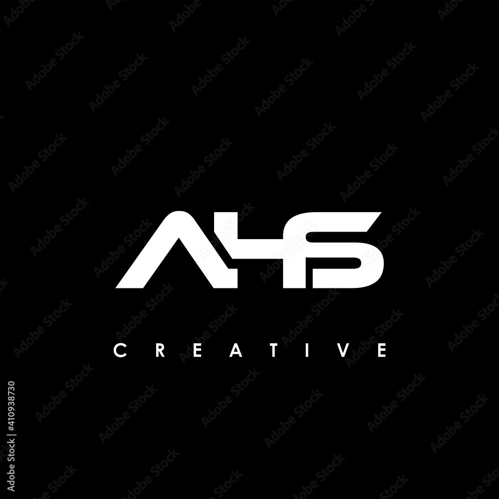 AHS Letter Initial Logo Design Template Vector Illustration AHS Letter Initial Logo Design Template Vector Illustration