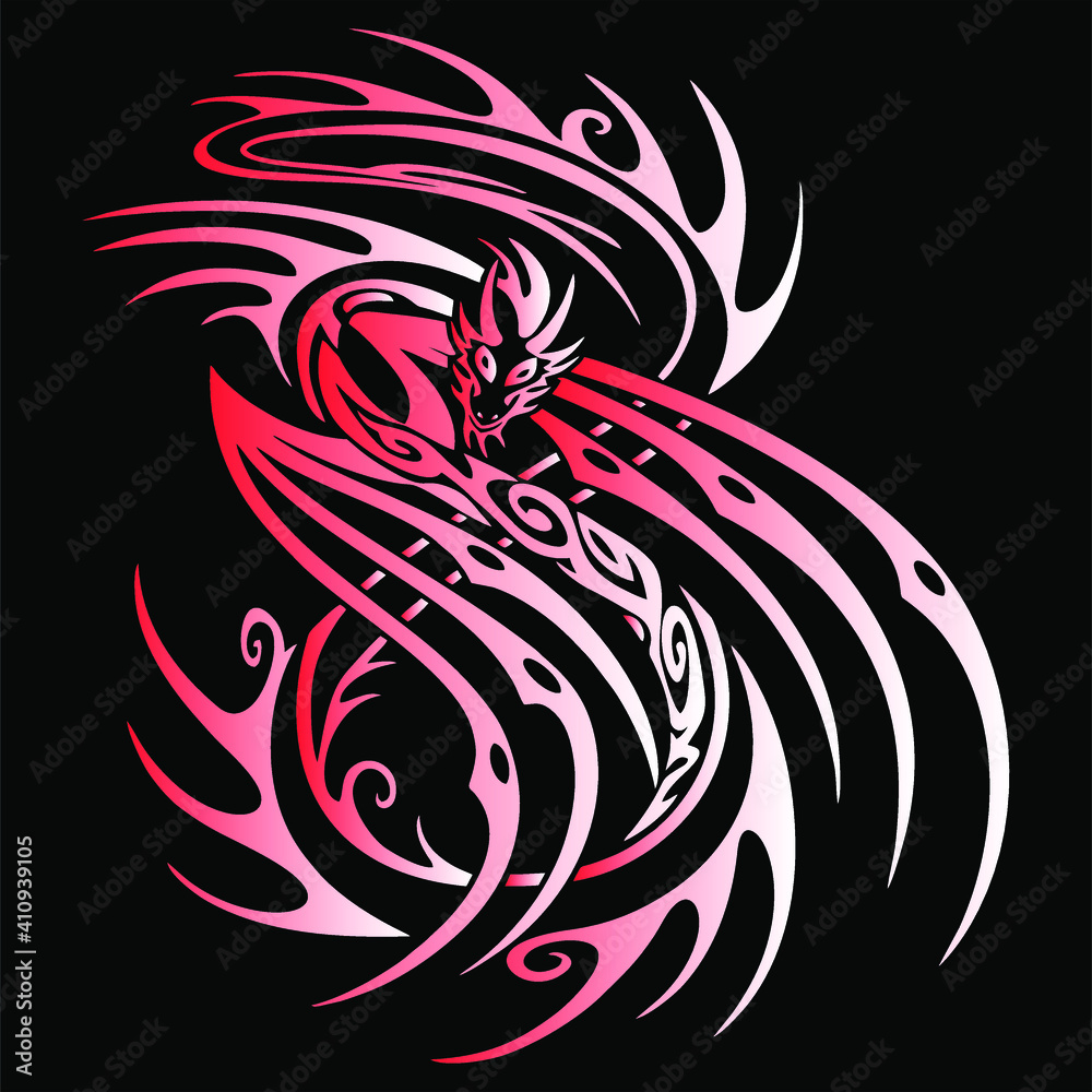 This is amazing design of dragon you can use it as tattoo etc This is amazing design of dragon you can use it as tattoo etc