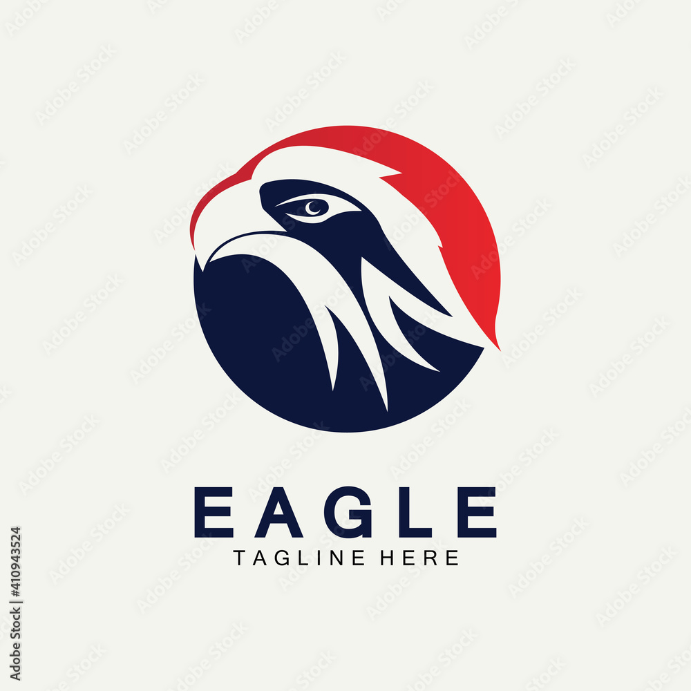 Obraz premium Eagle icon logo design vector template