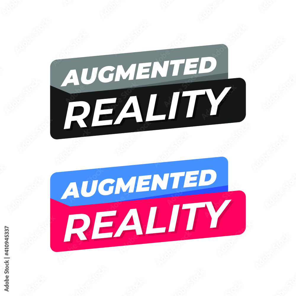 Augmented Reality Futuristic Icon Label Design Vector Augmented Reality Futuristic Icon Label Design Vector