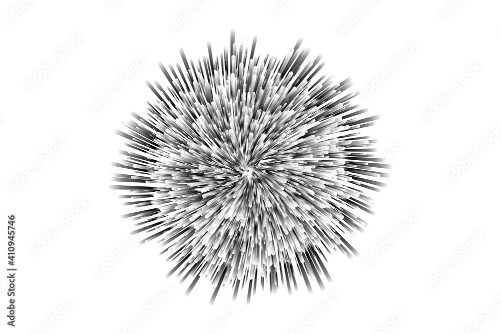 firework on white background, can be used for celebration, party, and new year event. vector illustration. - Vector illustration