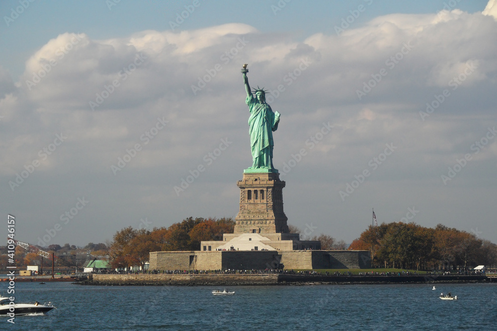 The statue of Liberty on Liberty island, New York, USA. The statue of Liberty on Liberty island, New York, USA.