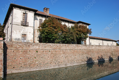 Il Castello Visconteo a Pagazzano in provincia di Bergamo, Lombardia, Italia.