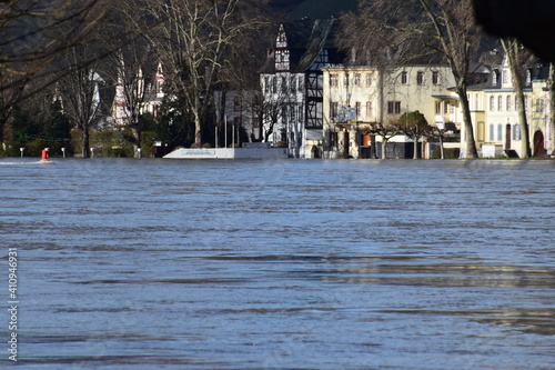 Rheinhochwasser in LEutesdorf photo