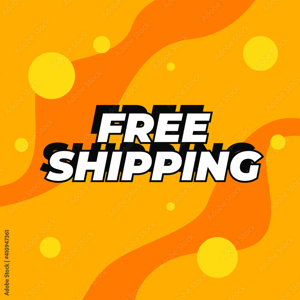 Free Shipping Abstract Background Design