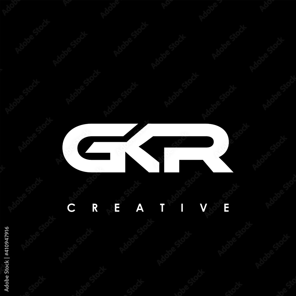 GKR Letter Initial Logo Design Template Vector Illustration