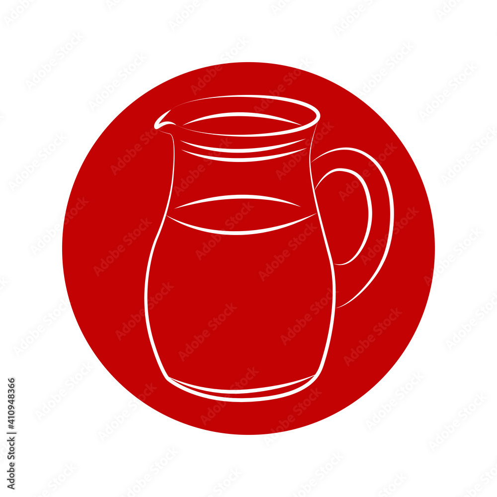 Sugar and milk vector icon, Milk glass icon, isometric style Sugar and milk vector icon, Milk glass icon, isometric style