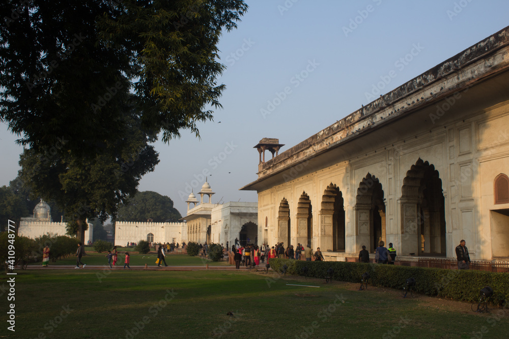 The Rang Mahal or Palace of Colour is located in the Red Fort, Delhi.