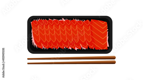 Salmon sashimi food