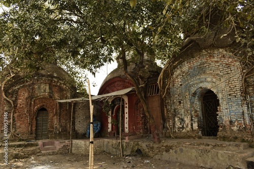 clusters of old ruined temples photo