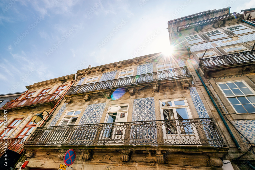 Traditional tenement houses in Porto, Portugal