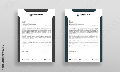 Modern, Professional and Clean Company Letterhead Design Template.