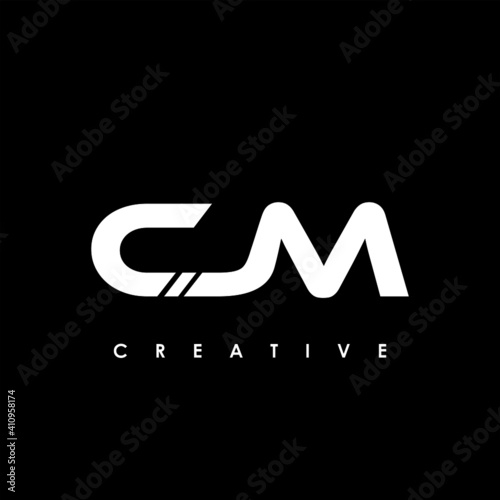 CJM Letter Initial Logo Design Template Vector Illustration photo