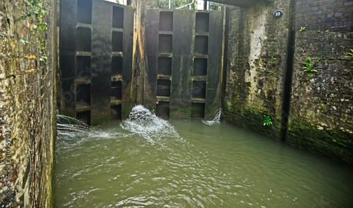 River lock gates